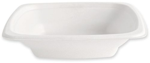 NATURE Star Plat en canne à sucre, carré, 400 ml, blanc