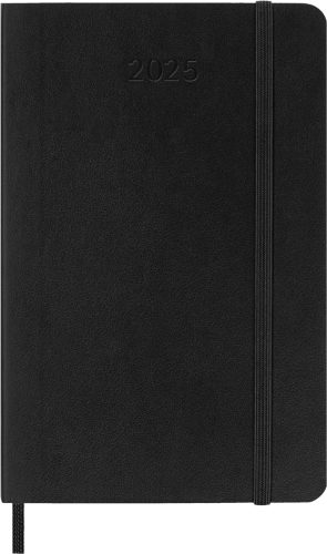 MOLESKINE Agenda 2025, mensuel, L/A5, souple, noir