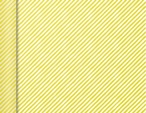 Clairefontaine Papier cadeau 'Tiny Rolls bandes jaunes'