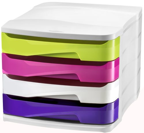 CEP Module de classement GLOSS, 4 tiroirs, multicolore