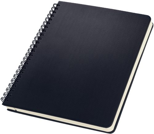 sigel Carnet à spirale Conceptum, A5, ligné, noir