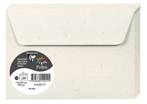 Pollen by Clairefontaine Enveloppes C6, Natura