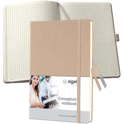 sigel Carnet de notes Conceptum, A5, ligné, beige