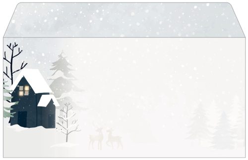 papier Enveloppe à motif de Noël 'Cozy Christmas Watercolor'