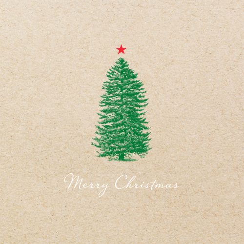 PAPSTAR Serviette à motif de Noël 'Christmastree with Star'