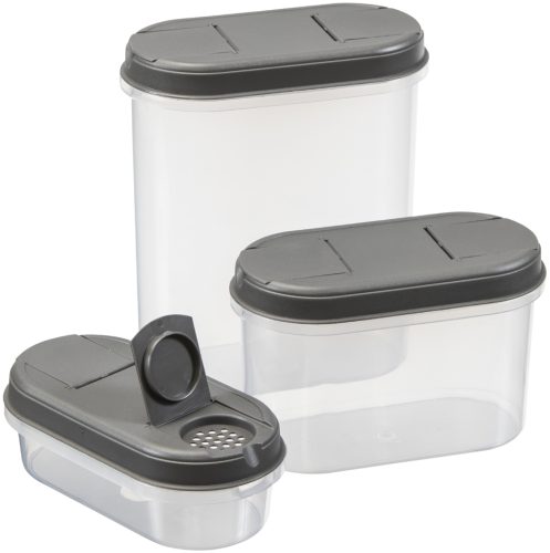 plast team Boîte de conservation Margerit, set de 3, vert