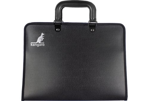 kangaro Porte-documents, A3, PP, avec poignée, noir