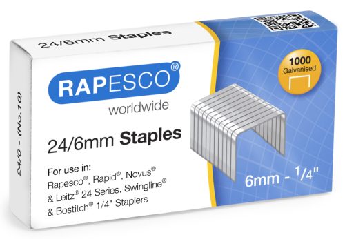 RAPESCO Agrafes 24/6 mm, Business Pack, galvanisé