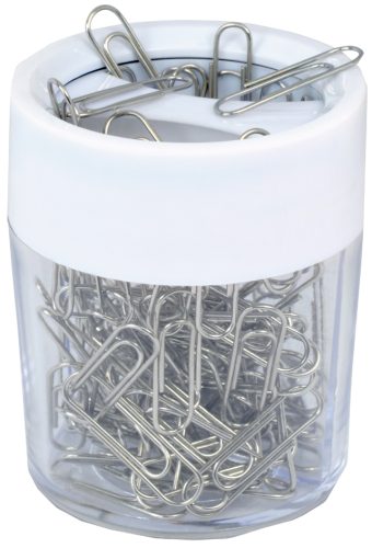 RAPESCO Distributeur de trombones avec aimant, blanc