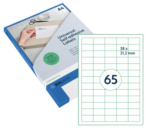 rillprint Etiquette universelle, 105 x 42,4 mm, blanc