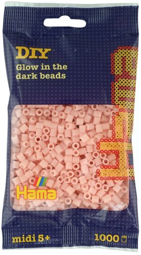 Hama Perles à repasser midi, dans un sachet, rouge vif