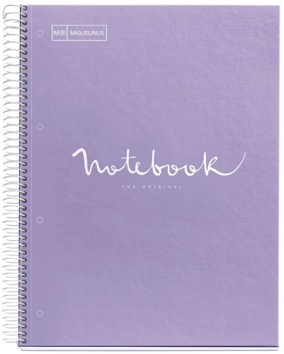 MIQUELRIUS Cahier à spirale 'Notebook EMOTIONS', A4, lavande