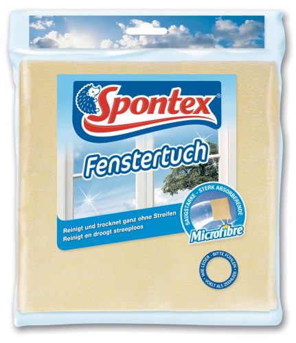 Spontex Chiffon microfibre pour fenêtre, jaune