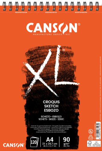 CANSON Bloc à croquis et esquisse 'XL CROQUIS', A3, 90 g/m2