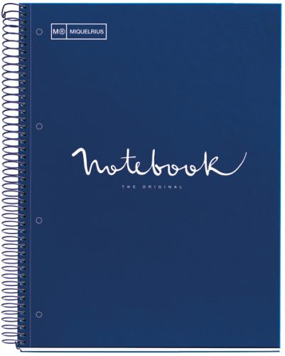 MIQUELRIUS Cahier à spirale 'Notebook EMOTIONS', A5, marine