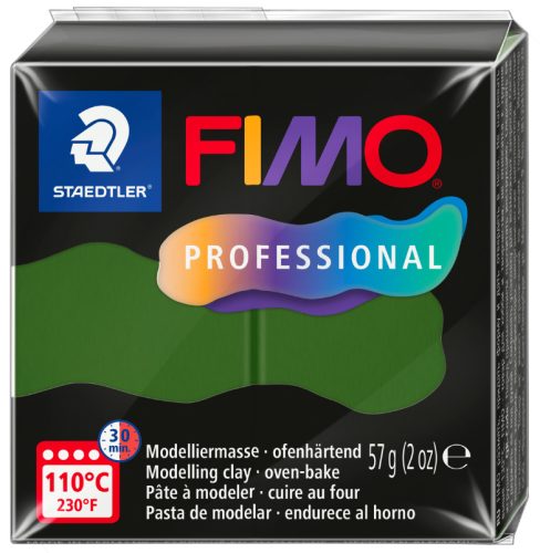 FIMO PROFESSIONAL Pâte à modeler, 57 g, vert feuille