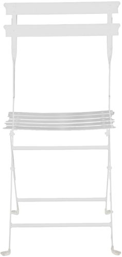 PAPERFLOW Chaise pliante d'extérieur EDEN, set de 2, blanc