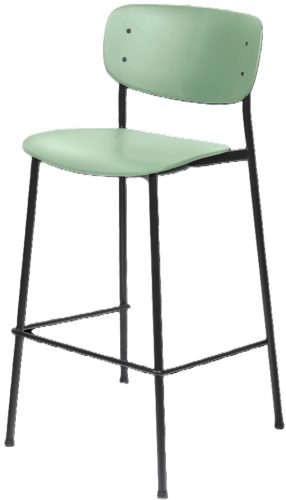 PAPERFLOW Chaise de bar SOHO, set de 2, vert