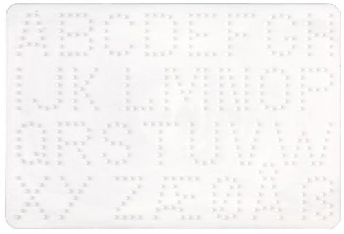 HAMA Plaque pour perles midi 'lettres-ABC', blanc