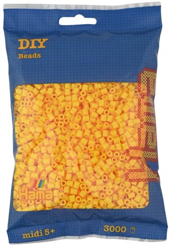 HAMA Perles à repasser midi, sachet de 3.000, jaune