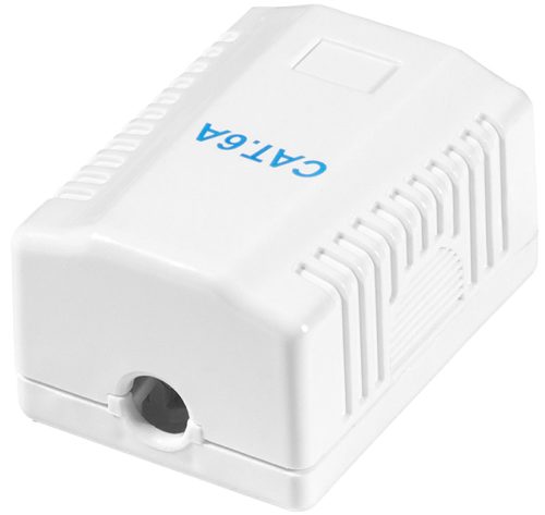 LogiLink Prise RJ45 cat. 6A avec boîtier en saillie, 1x RJ45