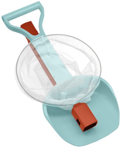 SCHILDKRÖT Kit de jouets de plage 2 en 1, rouge/bleu