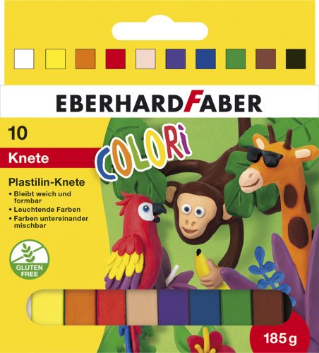 EBERHARD FABER Pâte à modeler COLORI, étui carton de 10