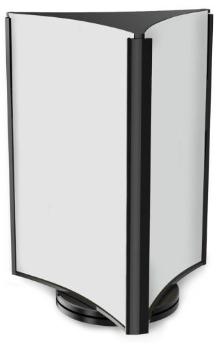deflecto Porte-visuel, rotatif, 3 faces, format long