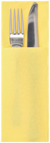 STARPAK Serviette pochette 'DAILY Collection', jaune