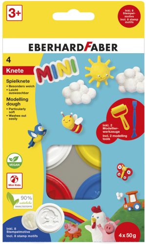 EBERHARD FABER Kit pâte à modeler Mini Kids, tons de base