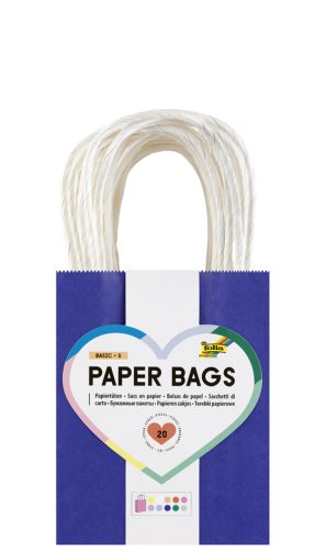 folia Sac en papier BASIC, taille: S, assorti