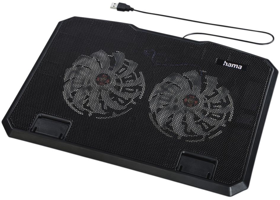 hama Refroidisseur pour laptop 'Black Metal', noir