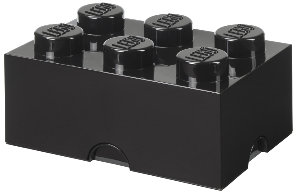 LEGO Brique de rangement STORAGE BRICK 6, 8,47 L, noir