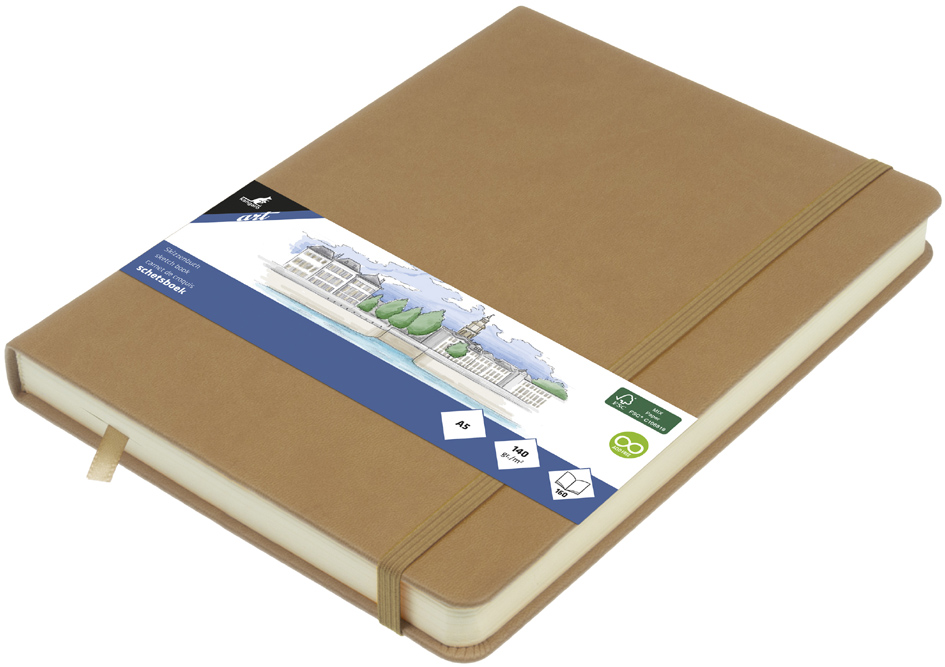 kangaro Cahier de croquis, 160 pages, A5, taupe