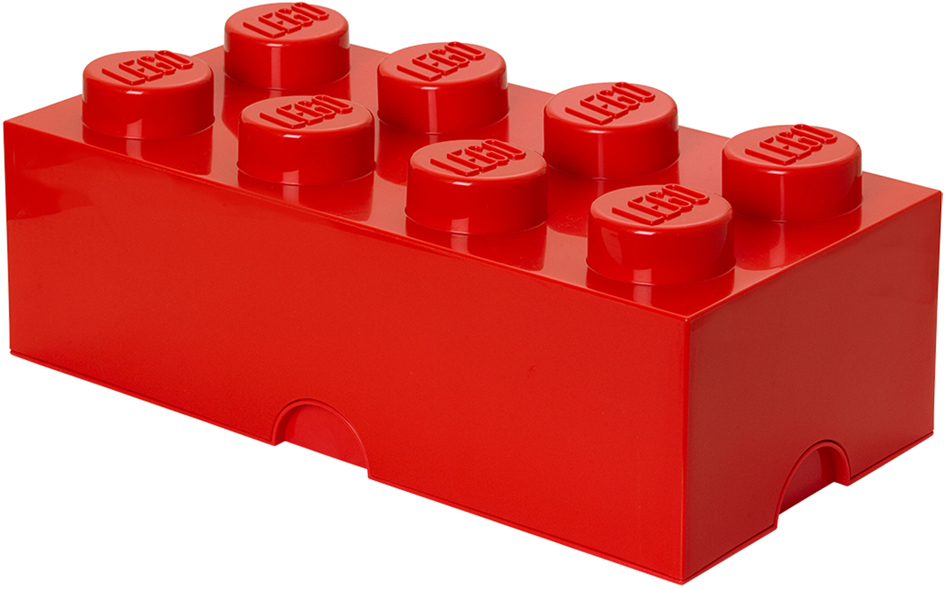 LEGO Brique de rangement STORAGE BRICK 8, 12 L, rouge