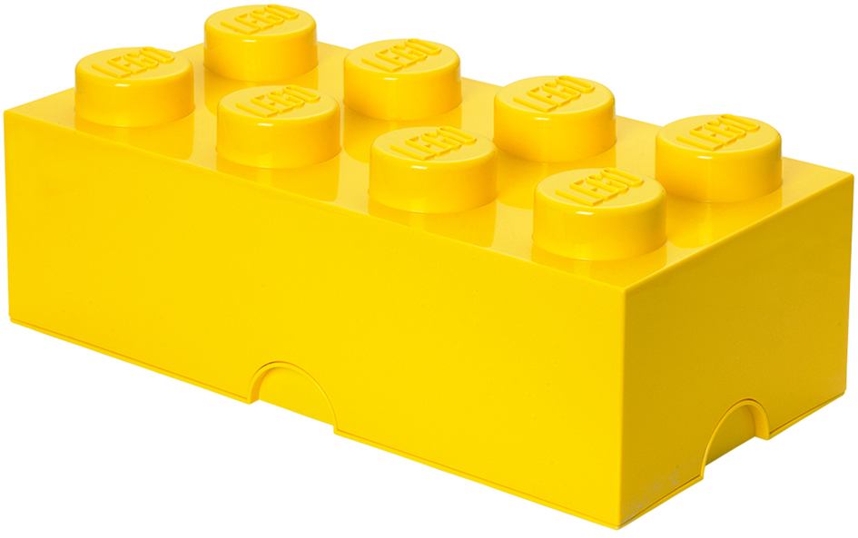 LEGO Brique de rangement STORAGE BRICK 8, 12 L, jaune