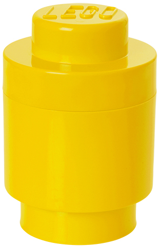 LEGO Brique de rangement STORAGE BRICK 1 ROUND, 950ml, jaune