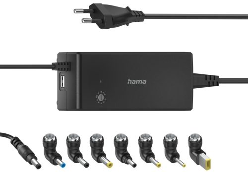 hama Bloc d'alimentation universel pour laptop, 90 W, noir