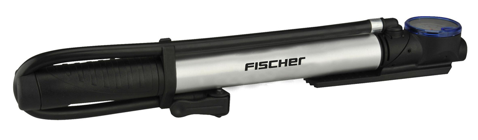 FISCHER Mini-pompe à air 2 en 1, pour tous types de valve