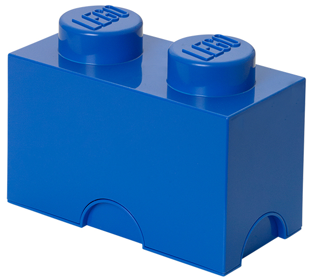 LEGO Brique de rangement STORAGE BRICK 2, 2,6 L, bleu