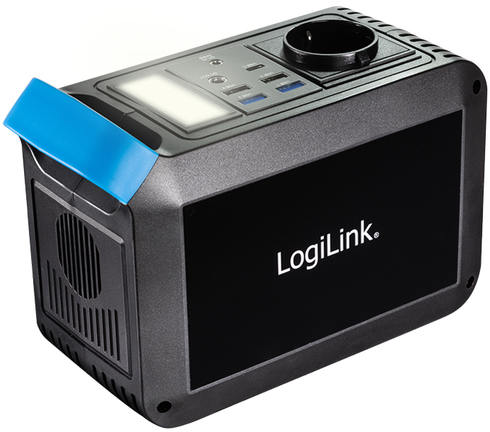 LogiLink Station de charge mobile, 200 watts, noir