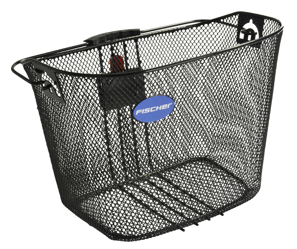 FISCHER Panier pour guidon de vélo, fixation rapide, noir