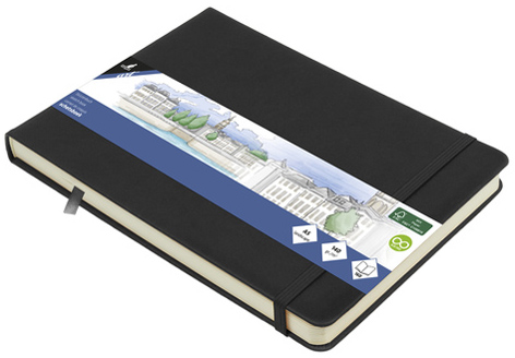 kangaro Cahier de croquis, 160 pages, A5 paysage, cold grey