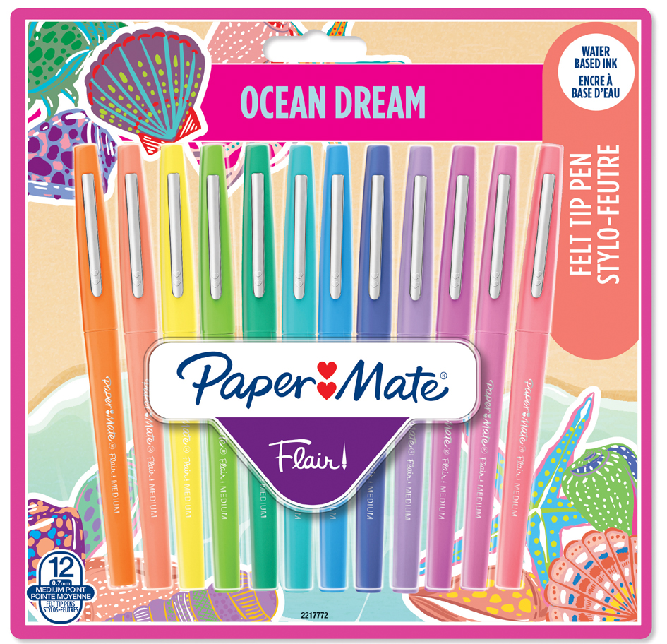 Paper:Mate Feutre Flair 'Océan Dream', étui de 12