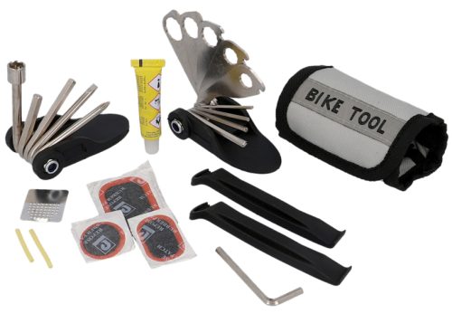 FISCHER Kit multi-outils & crevaison pour vélo, 32 pièces