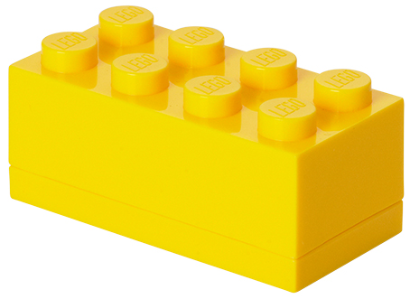 LEGO Boîte à snack MINI BOX 8, 110 ml, jaune
