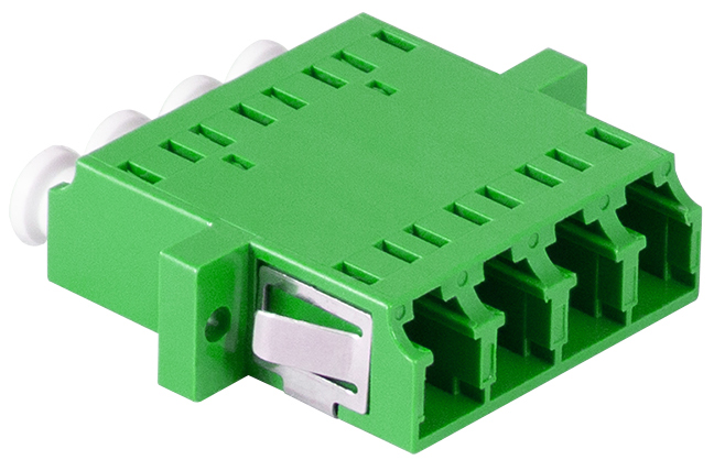 LogiLink Kit coupleur fibres optiques, LC-Duplex Quad, vert