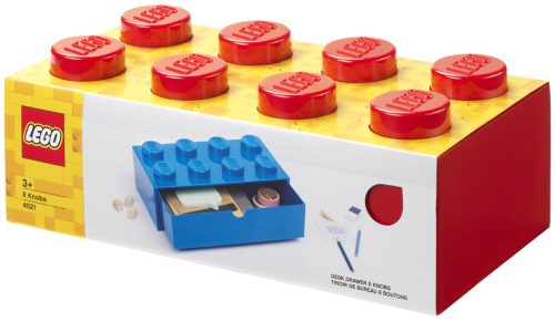 LEGO Brique tiroir DESK DRAWER 8, 1 tiroir, rouge