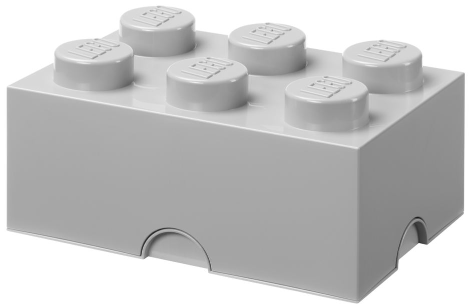 LEGO Brique de rangement STORAGE BRICK 6, 8,47 L, gris