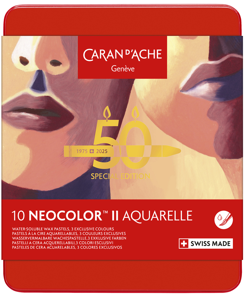 CARAN D'ACHE Pastel à la cire NEOCOLOR II Aquarelle Portrait